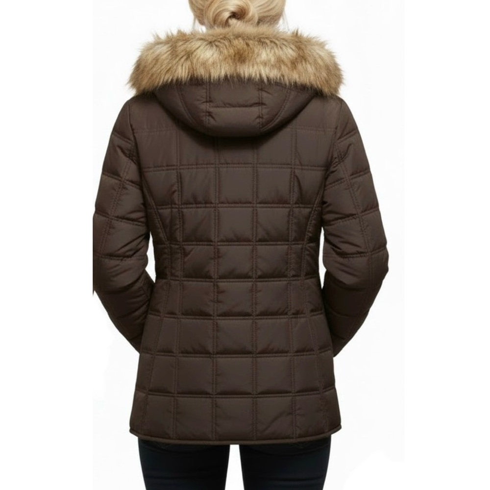 GAP Brown Puffer Jacket (Size: Small) - image 2